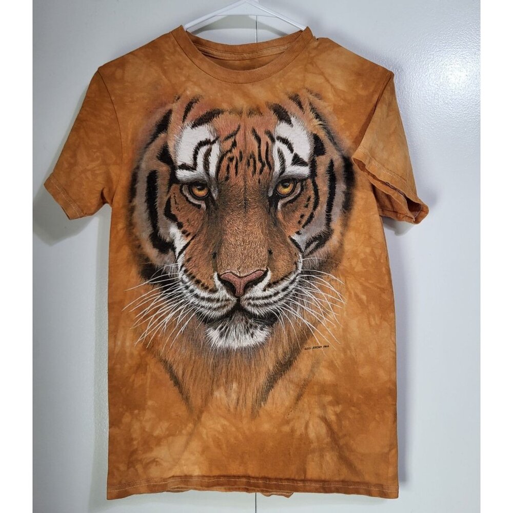 3D Tees by THE MOUNTAIN 2011 Jeremy Paul Tiger Tie Dye Graphic T Shirt Small - Picture 2 of 7